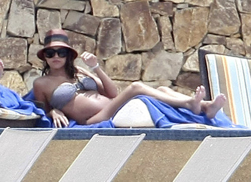 Jessica Alba showed off her growing belly while vacationing in Mexico.
Jessica Alba showed off her growing belly while vacationing in Mexico.