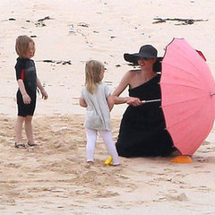 Brad Pitt Angelina Jolie and Kids Galapagos Pictures