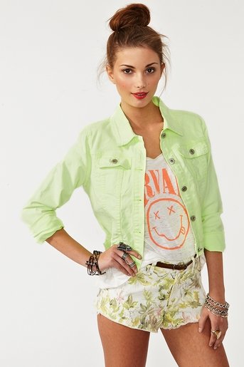 Get in on Spring's neon trend with this cool lime-colored denim jacket.
Nasty Gal Neon Denim Jacket ($68)
Get in on Spring's neon trend with this cool lime-colored denim jacket.
Nasty Gal Neon Denim Jacket ($68)