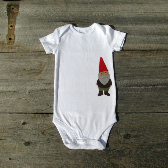 For Baby Boy: The Wishing Elephant Gnome Onesie For Baby Boy: The Wishing Elephant Gnome Onesie
