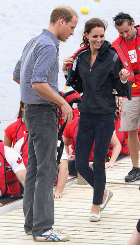 Prince William and the Duchess of Cambridge continued their travels through Canada, boarding a seaplane headed for Blackford Lake on July 5, 2011.
Prince William and the Duchess of Cambridge continued their travels through Canada, boarding a seaplane headed for Blackford Lake on July 5, 2011.