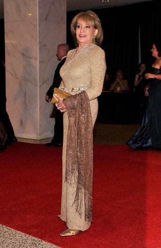 Barbara Walters looked elegant on the red carpet at the White House Correspondant's Dinner.
Barbara Walters looked elegant on the red carpet at the White House Correspondant's Dinner.