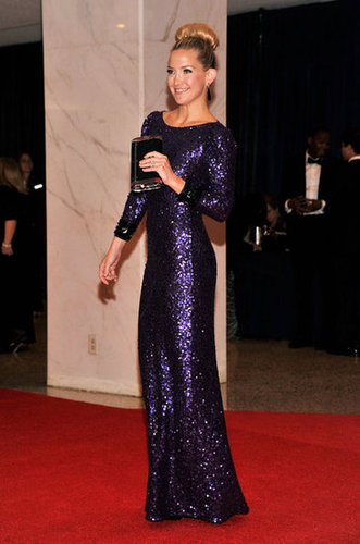 Kate Hudson was stunning in purple at the White House Correspondant's Dinner.
Kate Hudson was stunning in purple at the White House Correspondant's Dinner.