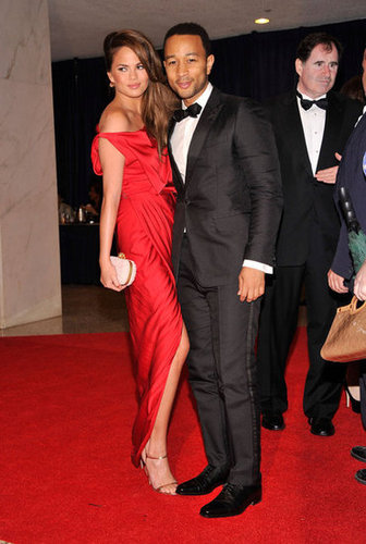 John Legend posed on the red carpet at the White House Correspondant's Dinner.
John Legend posed on the red carpet at the White House Correspondant's Dinner.