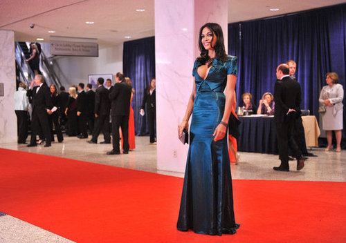Rosario Dawson posed on the red carpet.
Rosario Dawson posed on the red carpet.