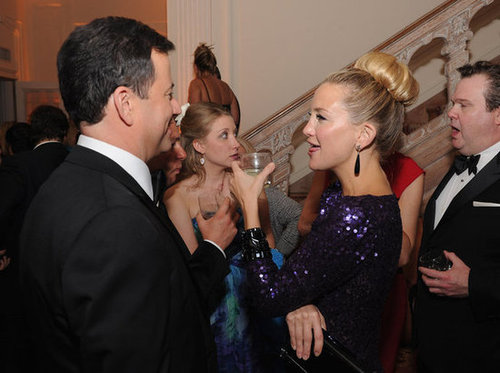 Kate Hudson and Jimmy Kimmel chatted at the White House Correspondant's Dinner.
Kate Hudson and Jimmy Kimmel chatted at the White House Correspondant's Dinner.