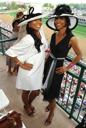 Gabrielle Union and a pal matched in black and white in 2007.
Gabrielle Union and a pal matched in black and white in 2007.