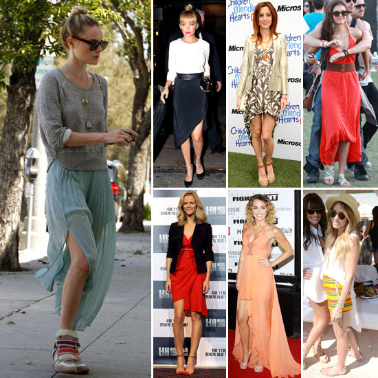 Celebrities Wearing Asymmetrical Skirts Spring 2012 Celebrities Wearing Asymmetrical Skirts Spring 2012