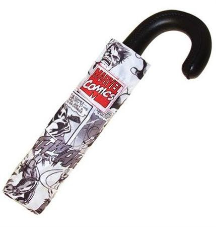 Real pages from Marvel comics create the graphics for the Marvel Comics Multi Character Umbrella ($21).
Real pages from Marvel comics create the graphics for the Marvel Comics Multi Character Umbrella ($21).
