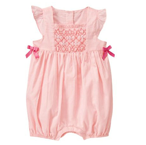 Janie and Jack Hand-Embroidered Smocked Bubble ($34)
