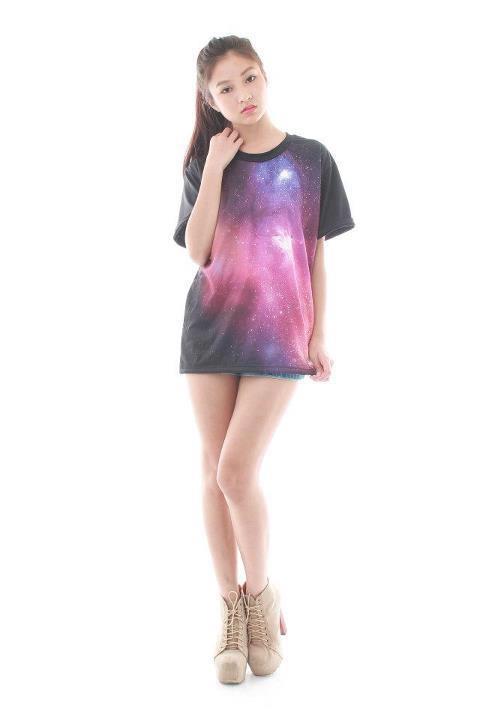 Ashin Cans Pink Galatic Top