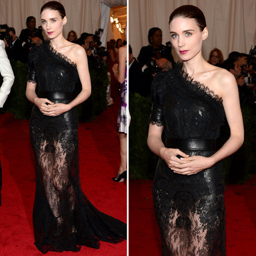 Pictures of Rooney Mara in Givenchy Lace Gown on the Red Carpet at the 2012 Met Costume Institue Gala