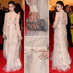 Lily Collins at Met Gala 2012 Lily Collins at Met Gala 2012