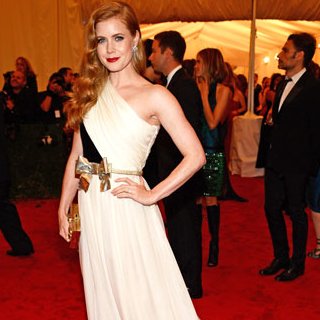 Pictures of Amy Adams in Giambattista Valli Gown on the Red Carpet at the 2012 Met Costume Institue Gala