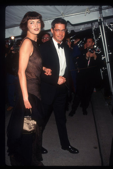 Linda Evangelista and Kyle MacLachlan in 1996