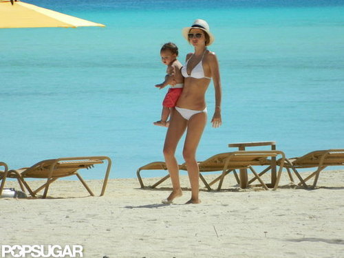 Miranda Kerr wore a white bikini while vacationing in Tahiti during May 2012 with her son Flynn Bloom.
Miranda Kerr wore a white bikini while vacationing in Tahiti during May 2012 with her son Flynn Bloom.