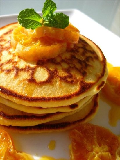 Orange Ricotta Flaxseed Pancakes Orange Ricotta Flaxseed Pancakes