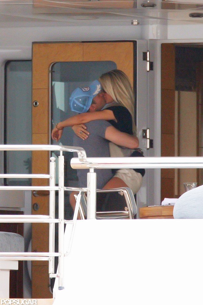 Ryan Seacrest and Julianne Hough embraced on a yacht off the coast of Italy in July 2010.
Ryan Seacrest and Julianne Hough embraced on a yacht off the coast of Italy in July 2010.