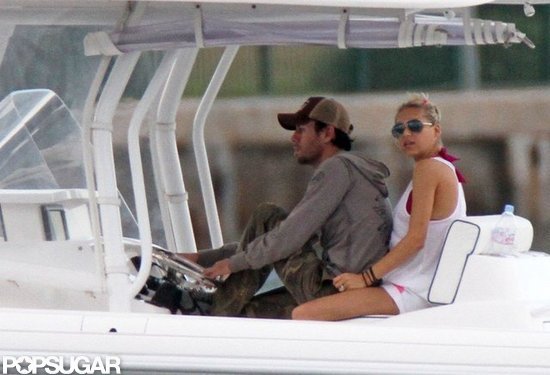 Anna Kournikova and Enrique Iglesias took their boat out for a ride around Miami in May 2011.
Anna Kournikova and Enrique Iglesias took their boat out for a ride around Miami in May 2011.
