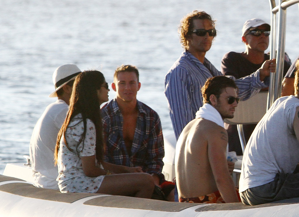 Matthew McConaughey and Channing Tatum got a lift back to the beach after a long day of filming Magic Mike at sea in October 2011.
Matthew McConaughey and Channing Tatum got a lift back to the beach after a long day of filming Magic Mike at sea in October 2011.