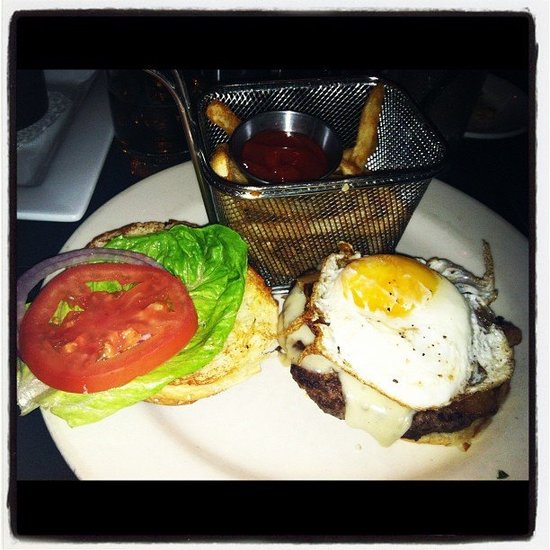 Kobe burger with some damn good fries!