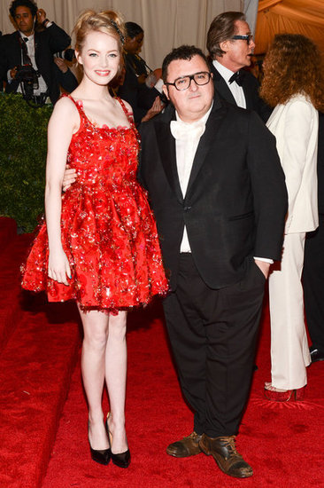 Emma Stone and Alber Elbaz