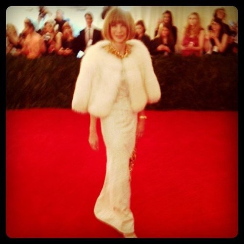 Anna Wintour kicked off the Met Gala arrivals in her Prada.
Anna Wintour kicked off the Met Gala arrivals in her Prada.