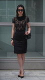 Lace Blouse and Origami Skirt
