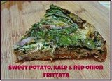 Sweet Potato, Kale, and Red Onion Frittata 