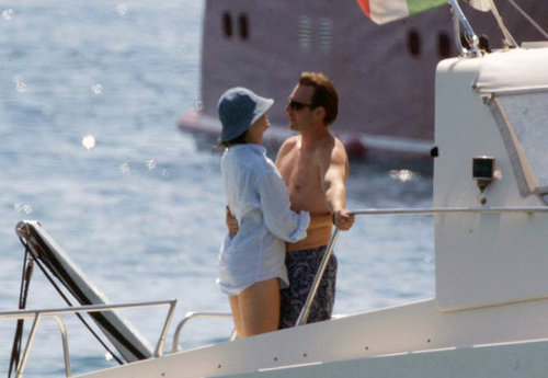 Christian Slater and Ryan Haddon shared a romantic moment on a yacht while vacationing in Italy in July 2004.
Christian Slater and Ryan Haddon shared a romantic moment on a yacht while vacationing in Italy in July 2004.