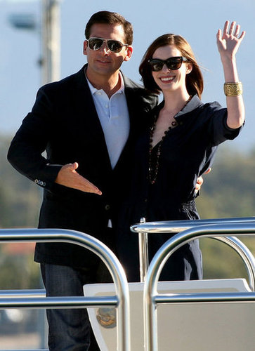 Anne Hathaway and Steve Carell promoted Get Smart around Australia by boat in June 2008.
Anne Hathaway and Steve Carell promoted Get Smart around Australia by boat in June 2008.