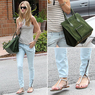 Rosie Huntington-Whiteley Striped Top