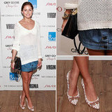 Olivia Palermo Revives the Denim Skirt With a Cool, Seasonal Spin