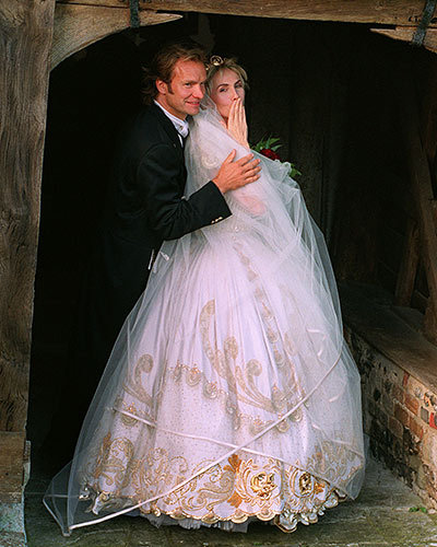 Sting and Trudie Styler Blow Kisses