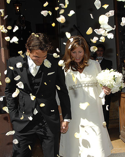Roger Federer and Mirka Vavrinec's Floral Confetti