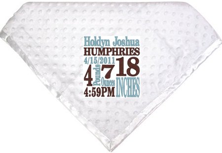 Bella Due Birth Announcement Blanket ($36) Bella Due Birth Announcement Blanket ($36)