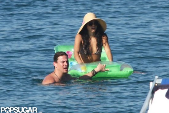 Channing Tatum and Jenna Dewan floated in the water together during a July 2010 Italian getaway.
Channing Tatum and Jenna Dewan floated in the water together during a July 2010 Italian getaway.
