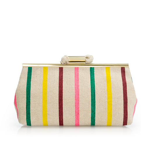 This candy-striped clutch has the most adorable retro feel. Pair it with your midi skirts and midi dresses for a sweet vibe.
J.Crew Candy-Stripe Jute Clutch ($98)
This candy-striped clutch has the most adorable retro feel. Pair it with your midi skirts and midi dresses for a sweet vibe.
J.Crew Candy-Stripe Jute Clutch ($98)