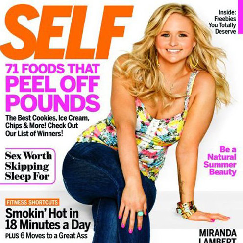 Miranda Lambert on Self Magazine Cover June 2012