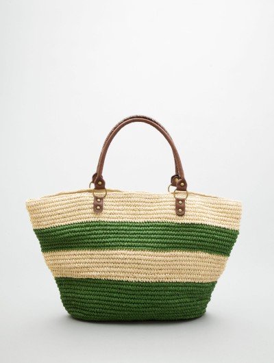 Whether you're at the beach or out doing errands, green and ivory stripes look fresh for Summer.
B11032 by Straw Studios Tote ($69)
Whether you're at the beach or out doing errands, green and ivory stripes look fresh for Summer.
B11032 by Straw Studios Tote ($69)