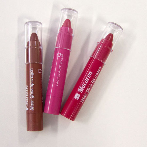 Review: Face of Australia's New Sheer Gloss Lip Crayons