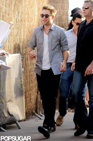 Robert Pattinson Is All Smiles to Chat Cosmopolis at Cannes Robert Pattinson Is All Smiles to Chat Cosmopolis at Cannes