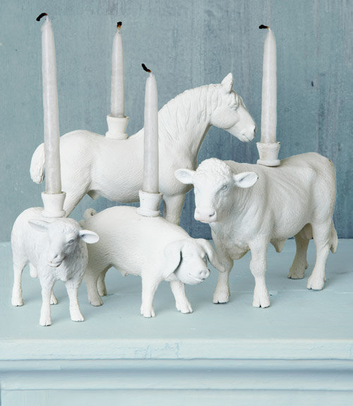 Add whimsy to your table with these animal candleholders.
Source: Country Living Magazine
Add whimsy to your table with these animal candleholders.
Source: Country Living Magazine