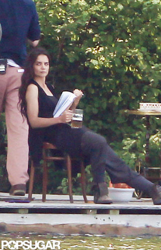 Katie Holmes took her place on set while filming her next project.
Katie Holmes took her place on set while filming her next project.