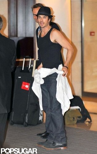 Ian Somerhalder traded the USA for a day out in Paris.
Ian Somerhalder traded the USA for a day out in Paris.