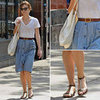 Keira Knightley Denim Skirt May 29, 2012