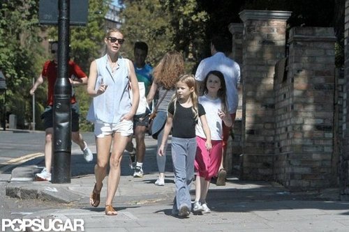 Gwyneth Paltrow enjoyed the sunshine during a walk in London with Apple.
Gwyneth Paltrow enjoyed the sunshine during a walk in London with Apple.