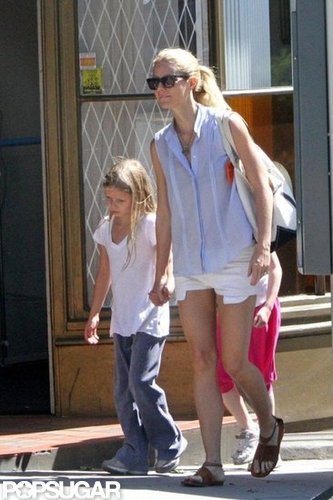 Gwyneth Paltrow held Apple's hand while out and about in London.
Gwyneth Paltrow held Apple's hand while out and about in London.