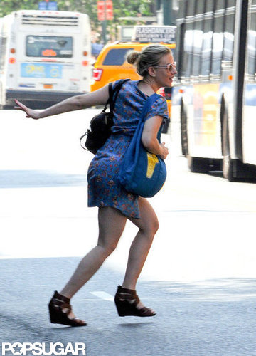 Scarlett Johansson Is on the Go in the Big Apple Scarlett Johansson Is on the Go in the Big Apple