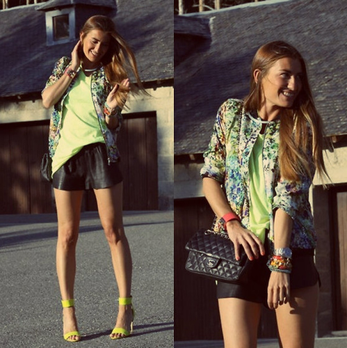 Give neon shorts a Summer makeover with a blast of brights and a hint of floral.
Phot courtesy of Lookbook.nu
Give neon shorts a Summer makeover with a blast of brights and a hint of floral.
Phot courtesy of Lookbook.nu